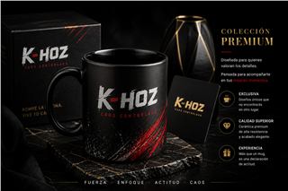 Mug personalizado K-HOZ con acabado premium y diseño exclusivo