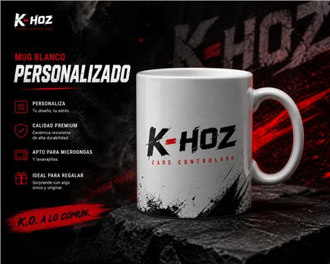 Mug Blanco Personalizado personalizado K-HOZ
